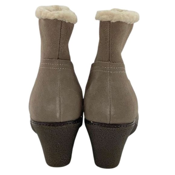 Hush Puppies | Women's  Ani Hyde IIV Ankle Boots | Taupe | Size 10 - Picture 4 of 6